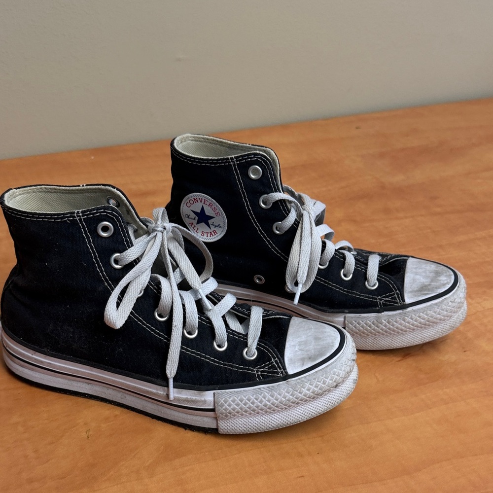Converse Black and White High-Top Sneakers